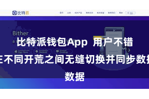 比特派钱包App  用户不错在不同开荒之间无缝切换并同步数据