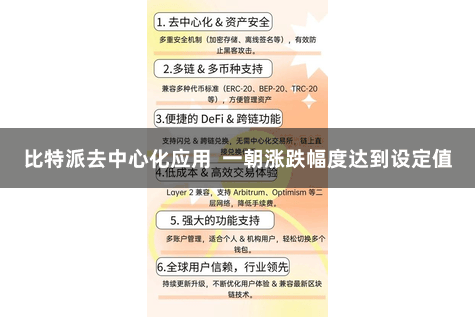 比特派去中心化应用  一朝涨跌幅度达到设定值