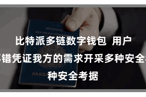 比特派多链数字钱包  用户还不错凭证我方的需求开采多种安全考据